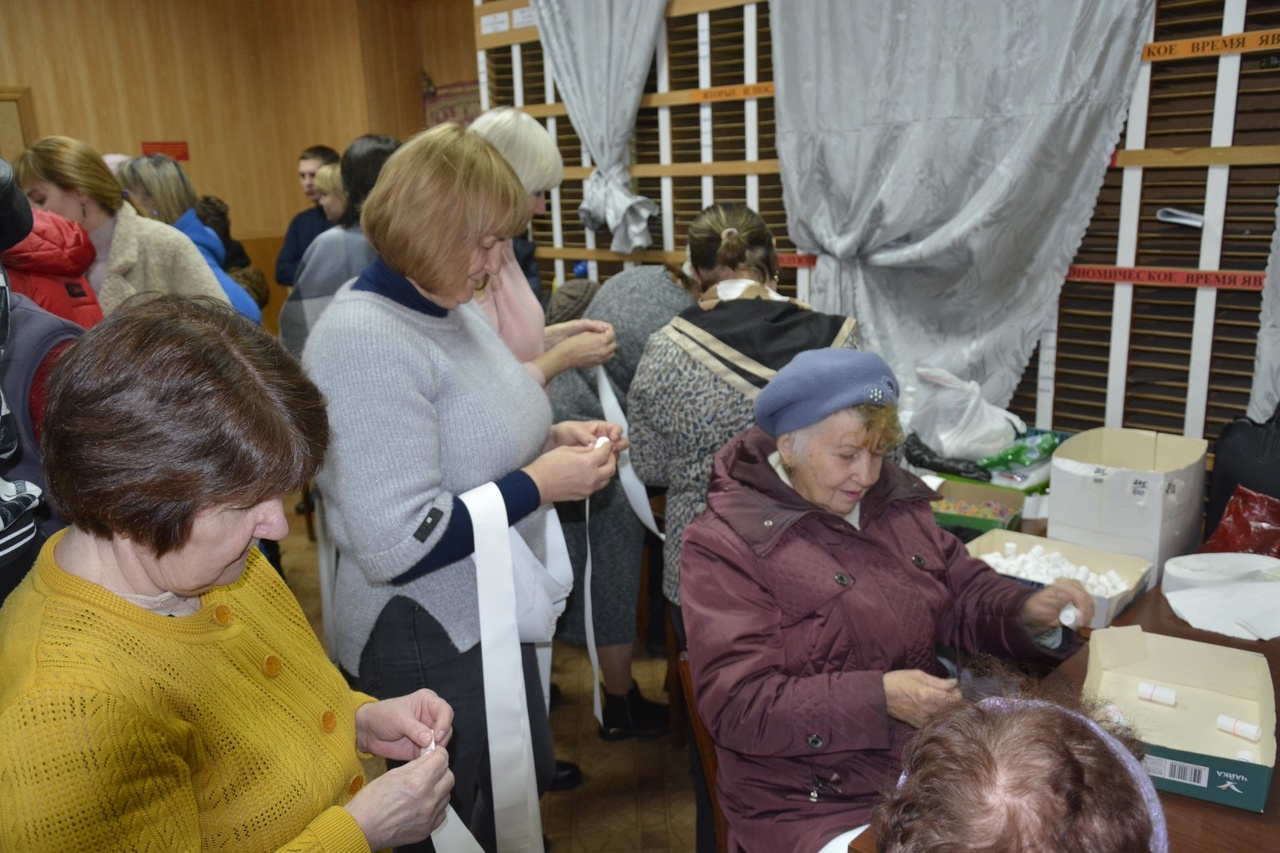 Масер - класс по плетению сетей для бойцов проведен дла сотрудников Администрации района